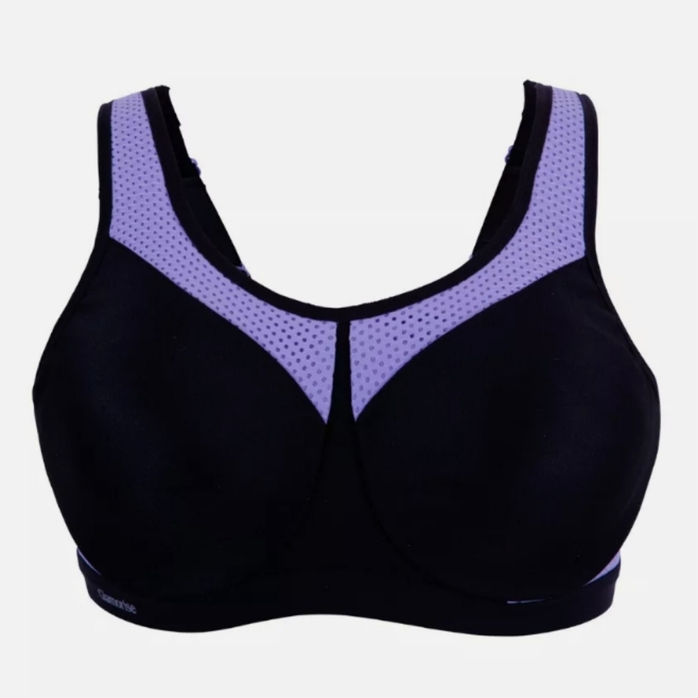 NWOT Glamorise Sport High Impact Sport Bra Underwire Support Wick Dry